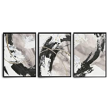 Amazon.co.jp: LUHSICE 3枚 アートパネル 抽象 セット飾り絵